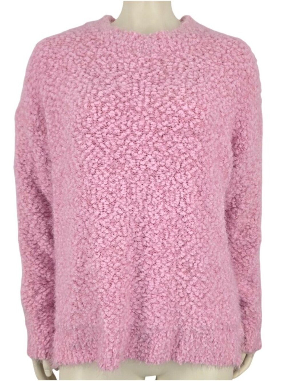 Women's Racheal Brand Boutique Bubblegum Pink Soft Snuggly Sweater Small Fuzzy